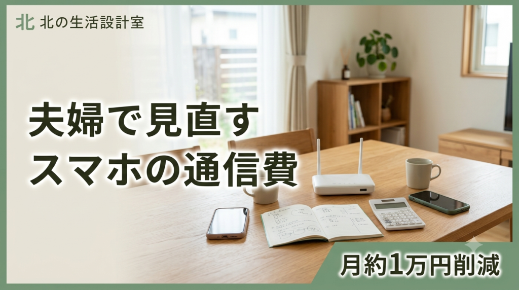 auからpovo・UQモバイルへ乗り換えて通信費を見直すイメージ