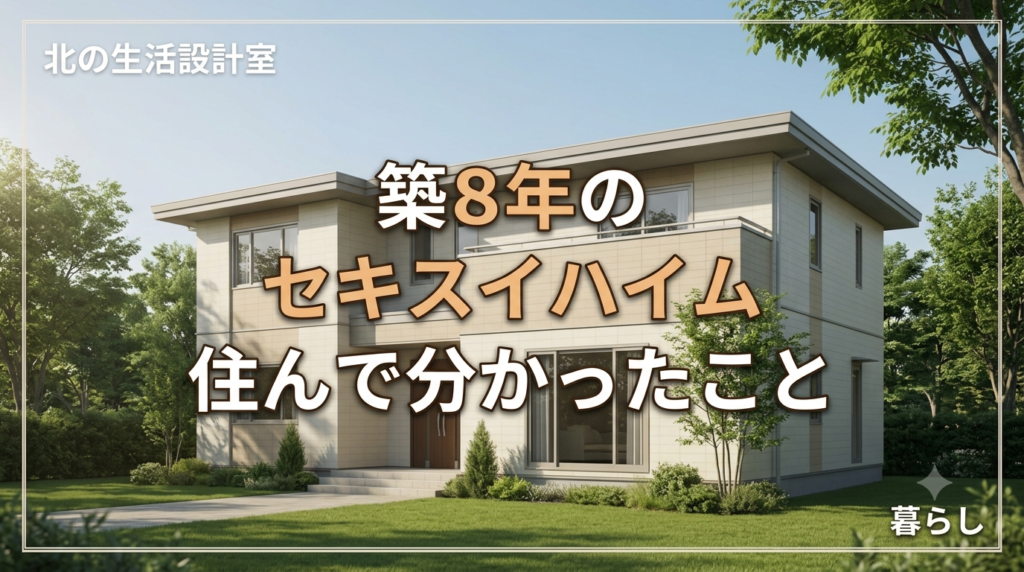 築8年のセキスイハイム中古住宅での暮らしのイメージ