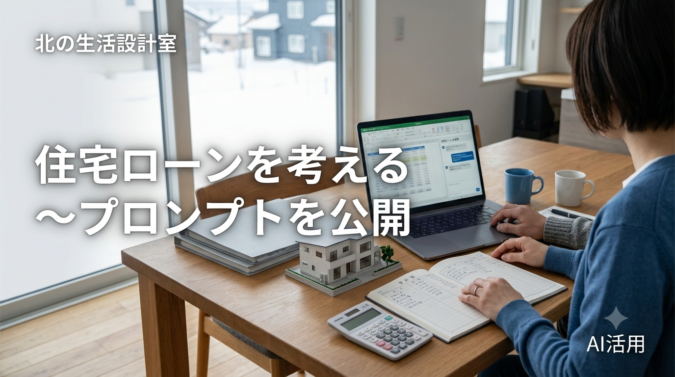ChatGPTで住宅ローンと家計をシミュレーションするイメージ